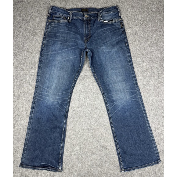 Silver Jeans Other - Silver Zac Jeans Mens 38x32 (Fits 38x30) Blue Stretch Denim Dark Wash Low Rise